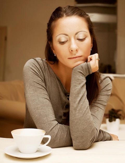 Photo portrait de femme souriante