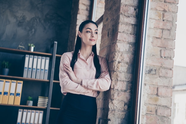 Portrait femme travaillant