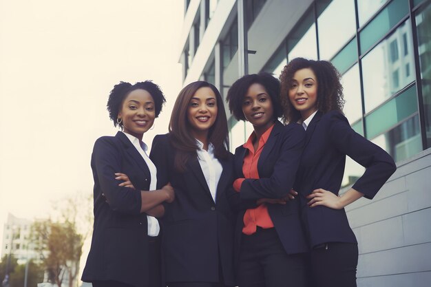 Portrait de femmes d'affaires prospères de différentes nationalités