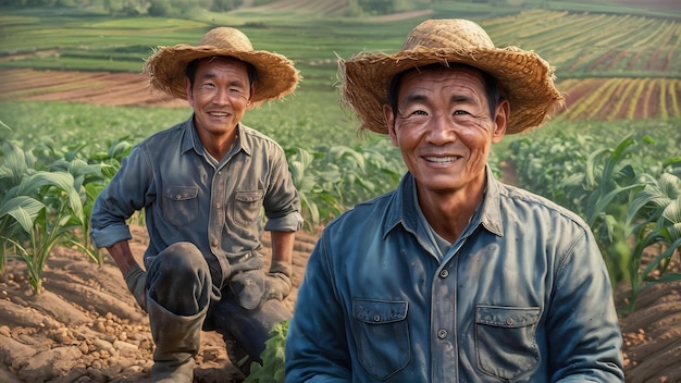 Portrait d'un fermier