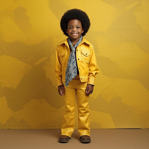 Photo portrait d'une fille afro-américaine souriante