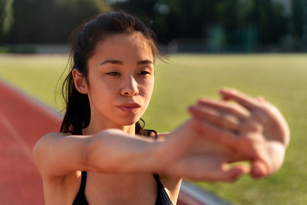 Portrait De La Formation De Coureur Féminin