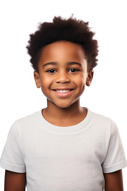 Photo portrait d'un garçon afro-américain