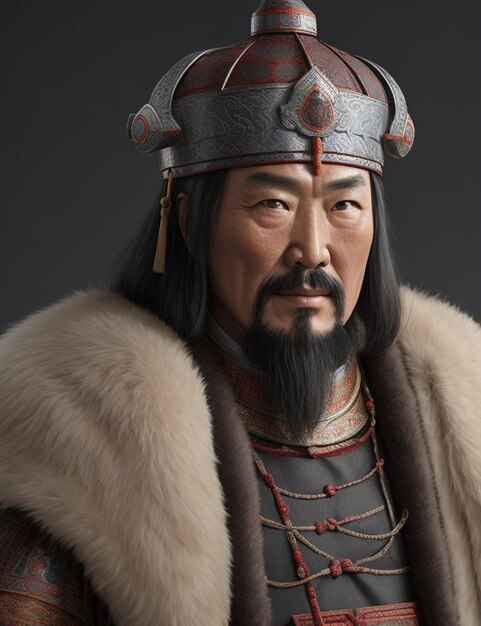 Portrait de Genghis Khan, chef des Mongols