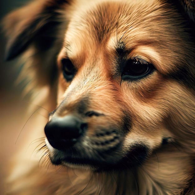 portrait d'un golden retriever