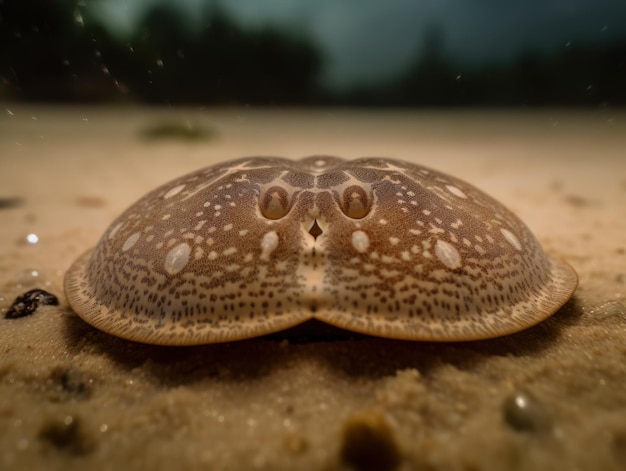 Portrait en gros plan d'un dollar de sable créé avec la technologie d'intelligence artificielle générative