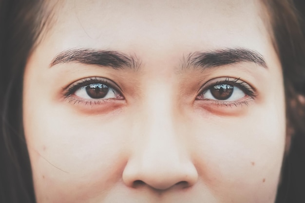Portrait en gros plan d'une femme