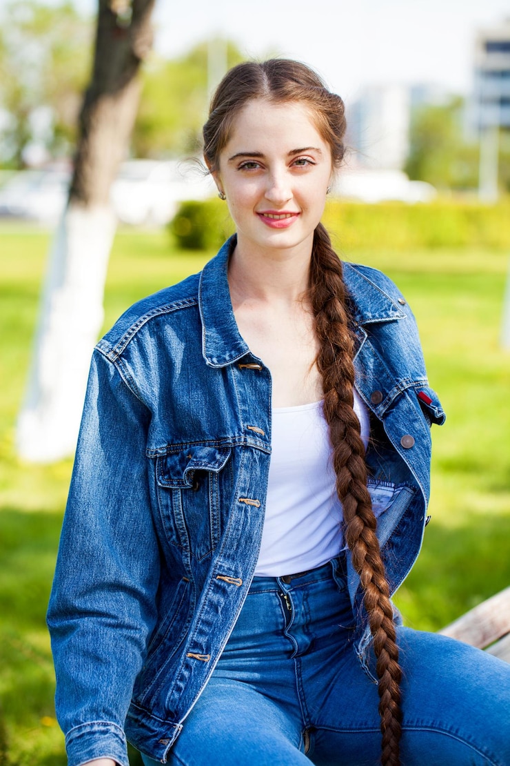 Photo portrait en gros plan d'une jeune fille belle dans un champ de tournesols