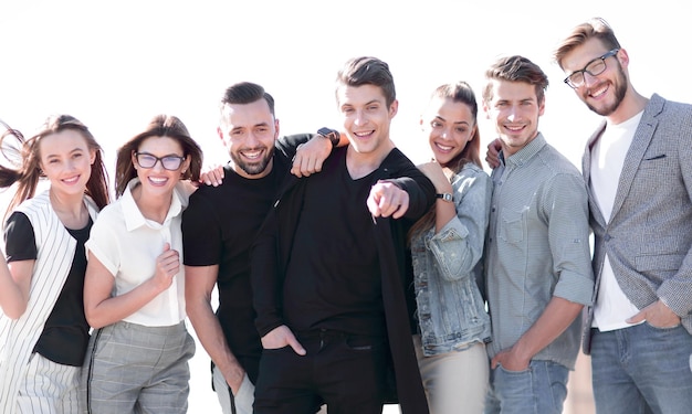 Portrait De Groupe De Gens D'affaires Créatifs Debout Ensemble