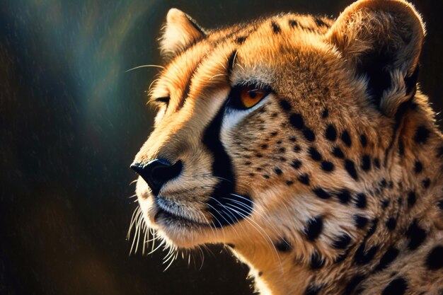 Photo portrait d'un guépard dans la nature