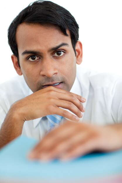 Portrait d&#39;un homme d&#39;affaires stressé