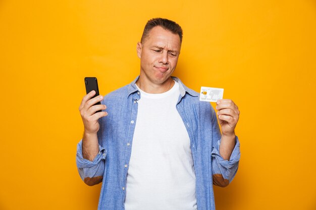 Portrait D'un Homme D'âge Moyen Bouleversé