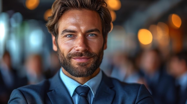 Portrait d'un homme beau et confiant Meilleur candidat au poste