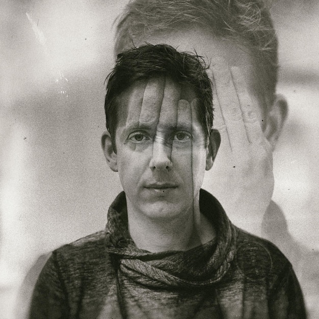 Portrait d'homme à double exposition