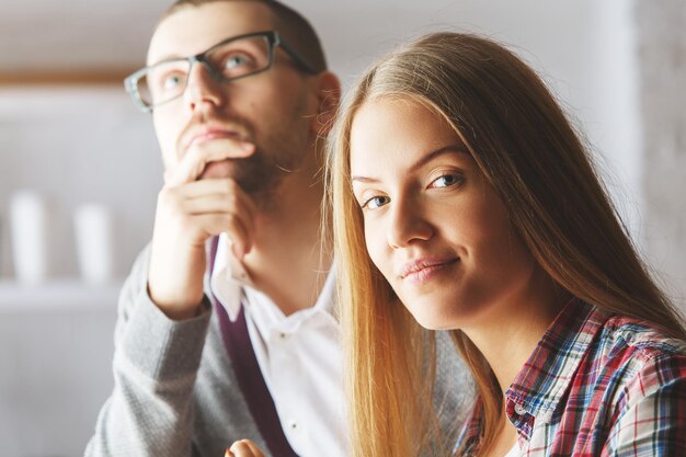 Portrait d'homme et de femme