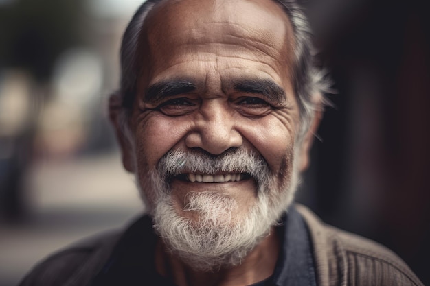 Portrait d'homme hispanique Personnes âgées Générer Ai