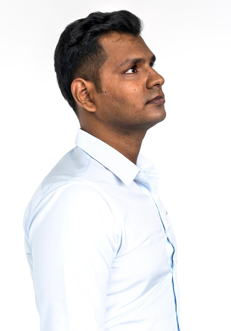 Photo portrait de l&#39;homme pensif studio portrait
