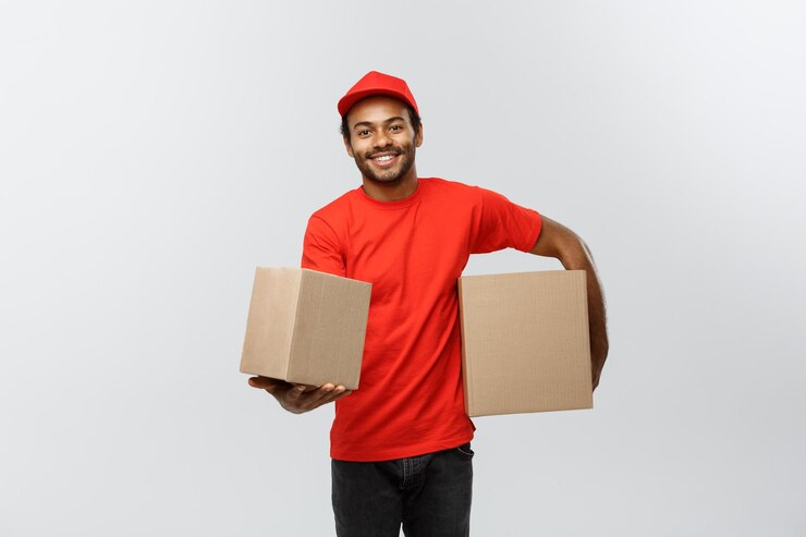 Photo portrait d'un homme souriant sur un fond blanc