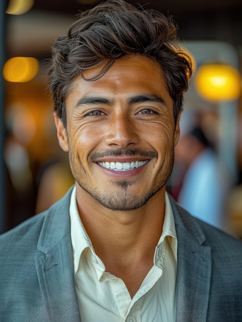 Portrait d'un homme souriant