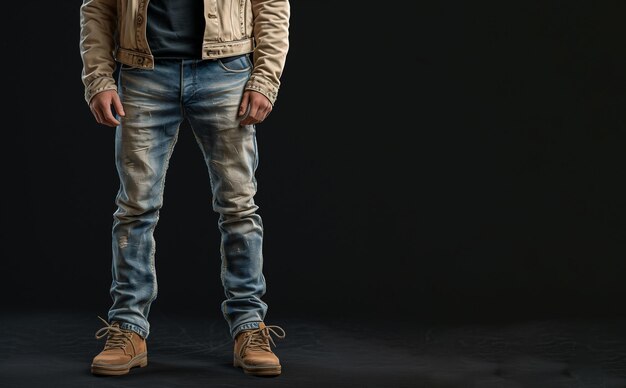 portrait d'un homme vêtu de denim