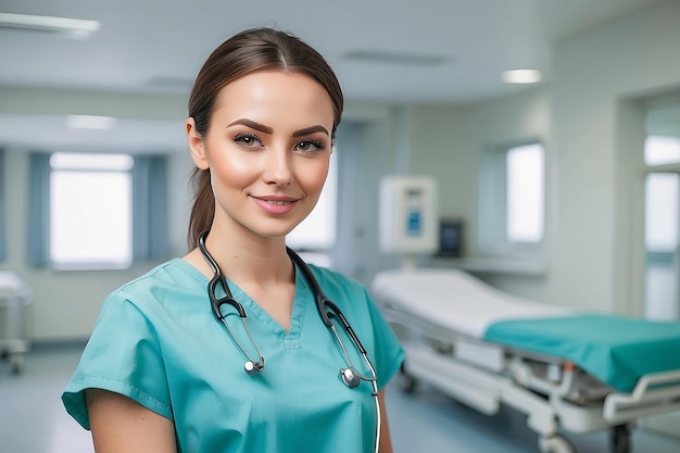 Portrait d'infirmière à l'hôpital