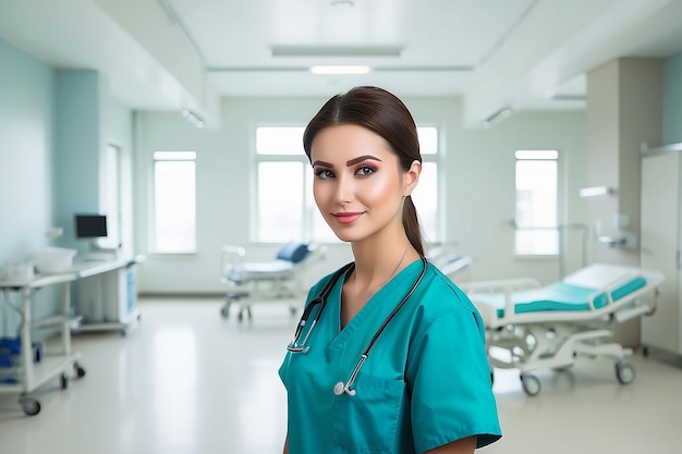 Portrait d'infirmière à l'hôpital