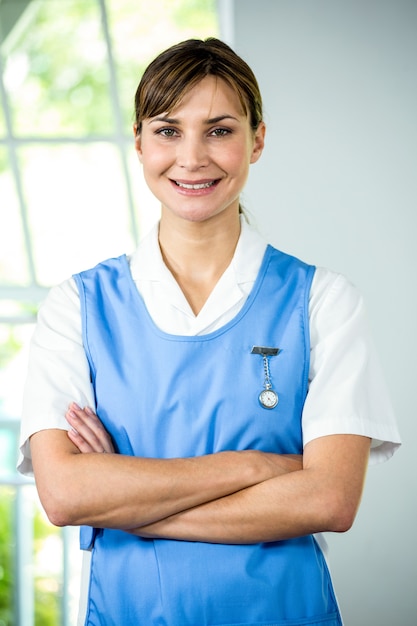 Portrait d'infirmière souriante