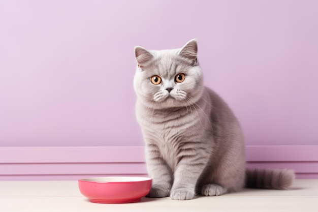 portrait d'un jeune chat mignon de race britannique