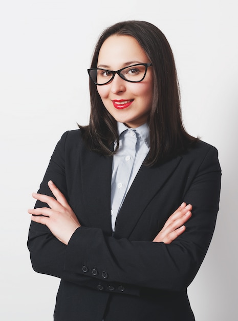 Portrait de jeune femme d'affaires