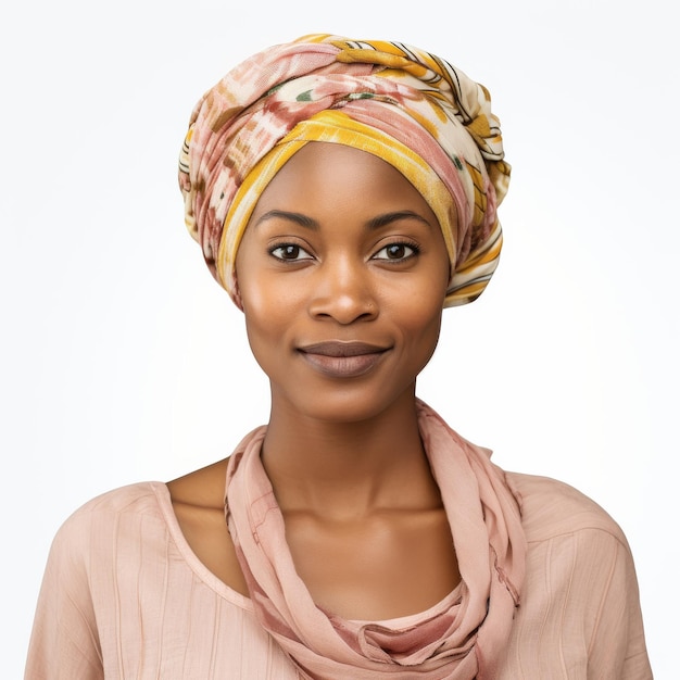 Portrait d'une jeune femme africaine pour les concepts de beauté et de mode