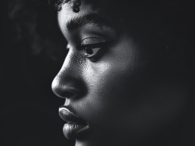 Portrait d'une jeune femme afro-américaine