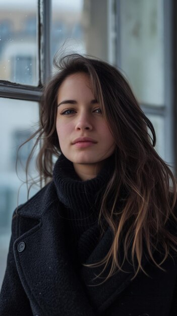 Portrait d'une jeune femme en gros plan