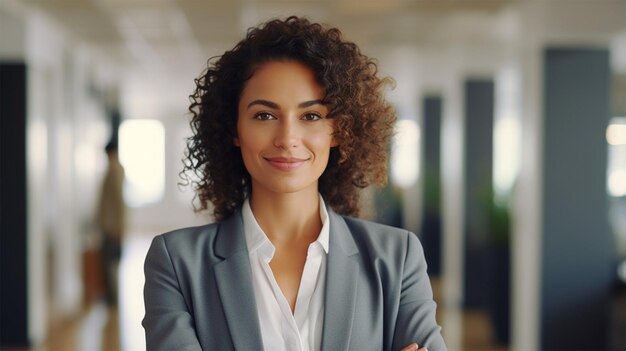 portrait d'une jeune femme souriante