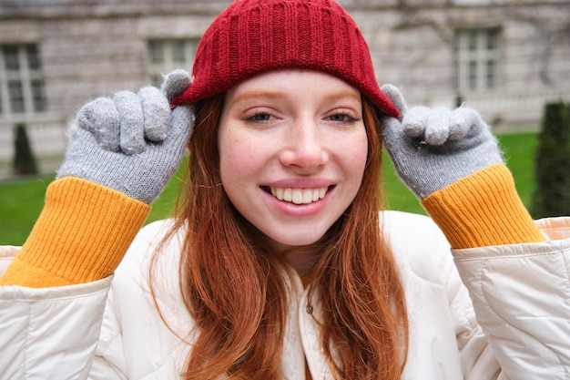 Photo portrait d'une jeune femme