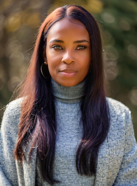 Photo portrait d'une jeune femme