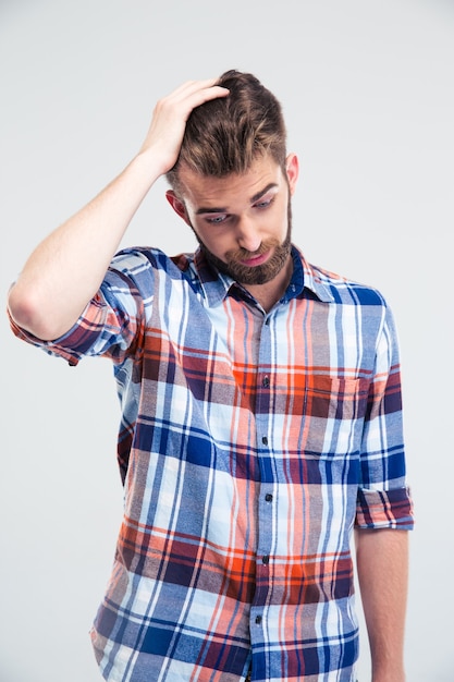 Portrait D'un Jeune Homme Stressé