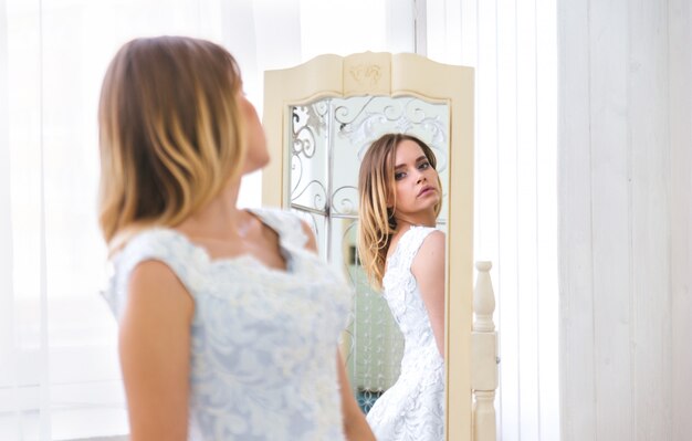 Portrait de jolie femme