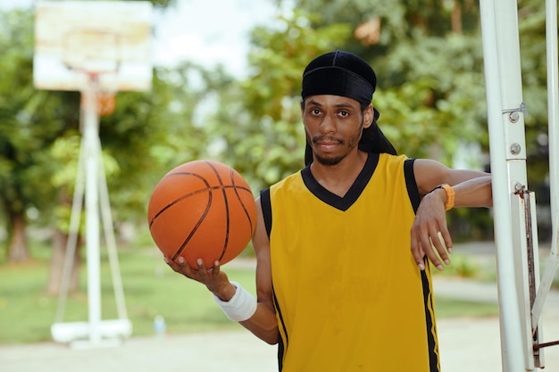 Portrait d'un joueur de basket