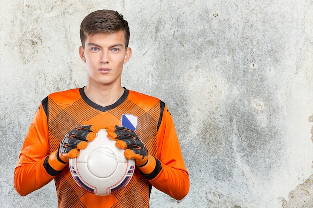 Portrait de joueur de football professionnel