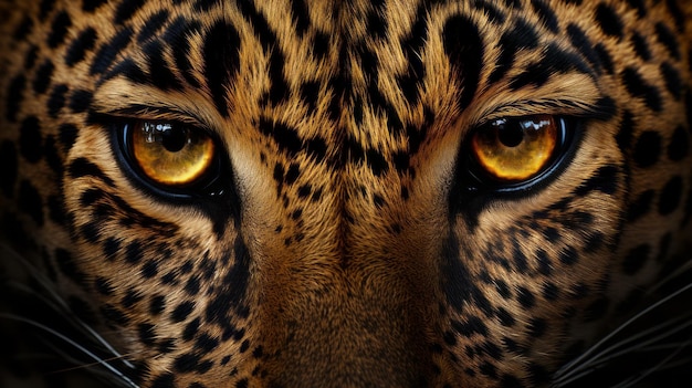 Portrait de léopard Clousup