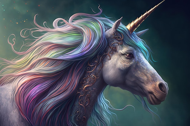 Portrait de licorne