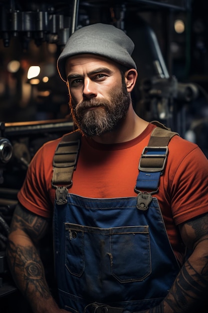 Portrait d'un machiniste IA générative