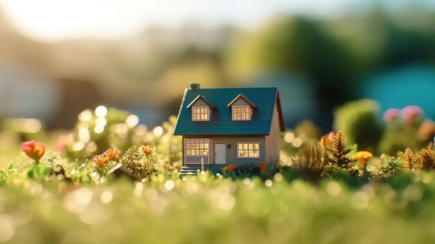 Un portrait d'une maison miniature