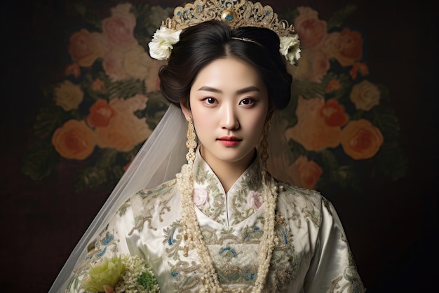 Portrait d'une mariée chinoise