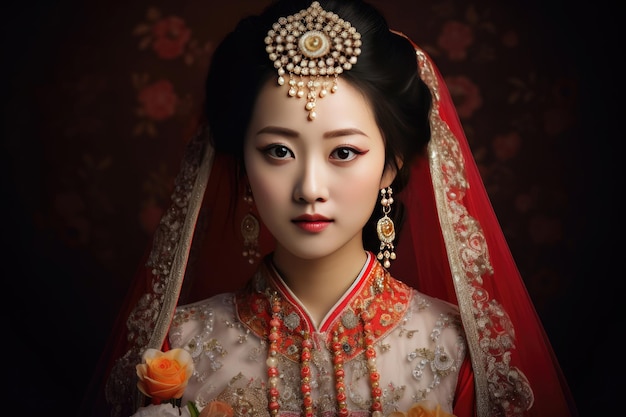 Portrait d'une mariée chinoise