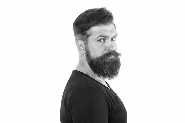 Portrait masculin Vous aurez l'air négligé en attendant que la barbe pousse Ayez de la patience pour garder la barbe intacte Apparence hipster Mode barbe Homme barbu hipster moustache élégante Conseils pour entretenir la barbe