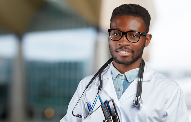 Portrait de médecin africain