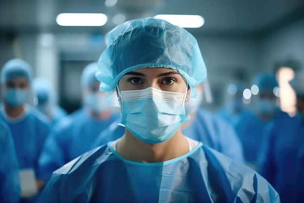 Portrait d'un médecin chirurgien à l'hôpital