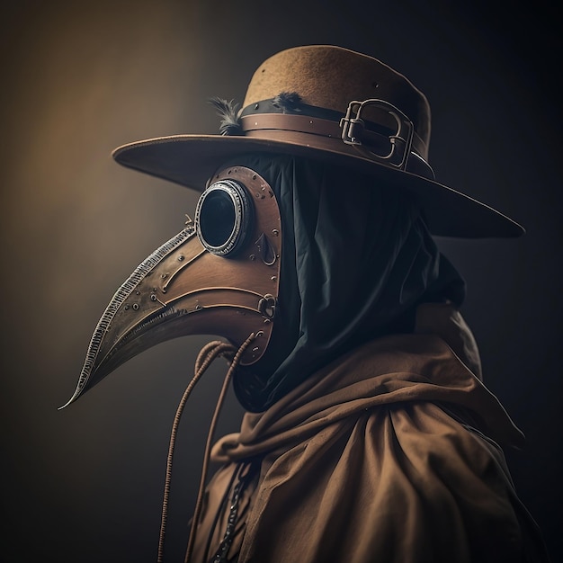 Portrait d'un médecin de la peste