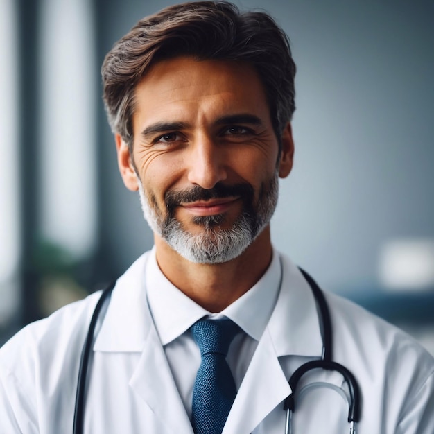 portrait d'un médecin souriant